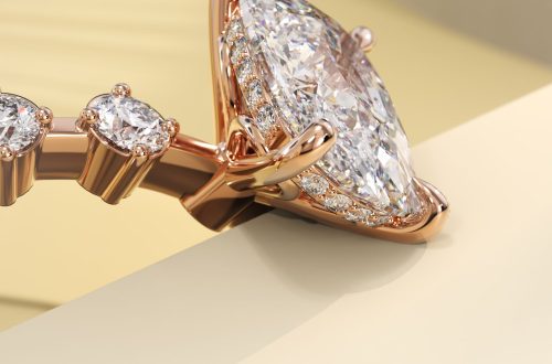 Hidden Halo Diamond Engagement Ring in London