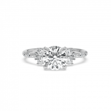 Diana White Diamond Engagement Ring