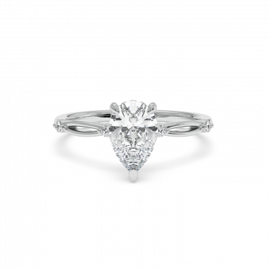 White Diamond Engagement Ring