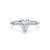White Diamond Engagement Ring