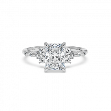White Diamond Engagement Ring