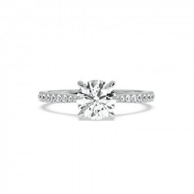 White Diamond Engagement Ring