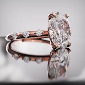 Synthetic Diamond Engagement Ring in London 