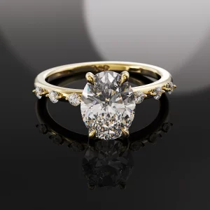 Synthetic Diamond Engagement Ring in London
