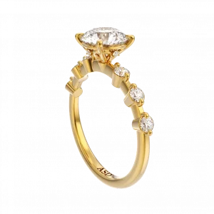 Round Cut Diamond Engagement Rings in London
