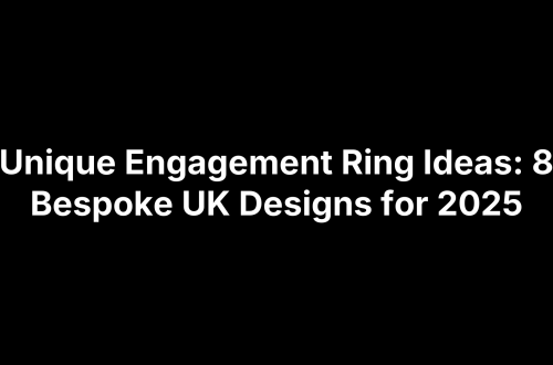 Unique Engagement Ring Ideas: 8 Bespoke UK Designs for 2025