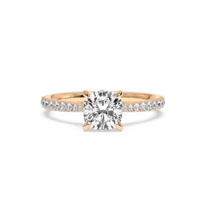 Gold Band Diamond Engagement Rings