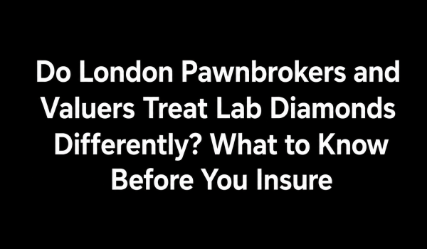 Do London Pawnbrokers and Valuers Treat Lab Diamonds Differently? What to Know Before You Insure