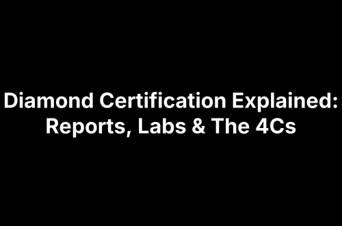 Diamond Certification Explained: Reports, Labs & The 4Cs