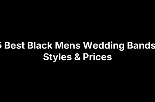 5 Best Black Mens Wedding Bands: Styles & Prices