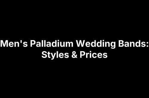 Men's Palladium Wedding Bands: Styles & Prices