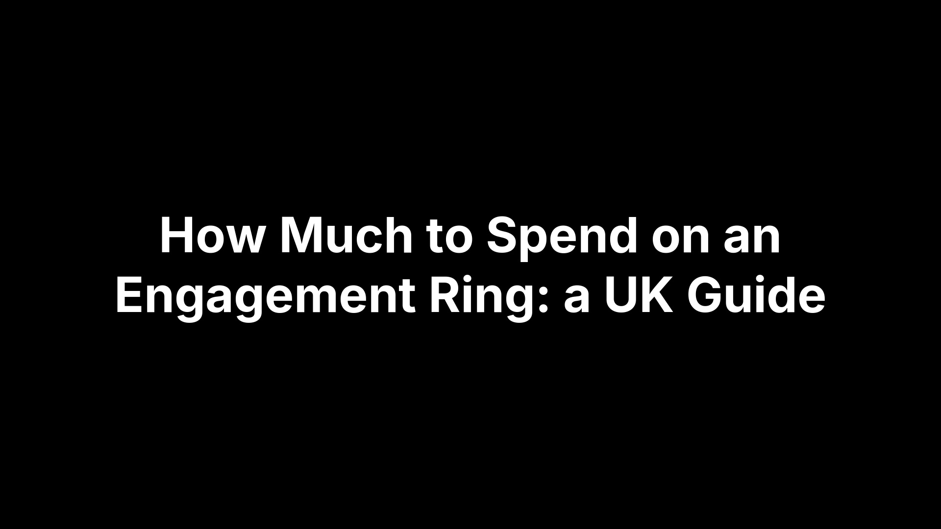 How Much to Spend on an Engagement Ring: a UK Guide