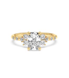 Tulip Hidden Halo Diamond Ring London
