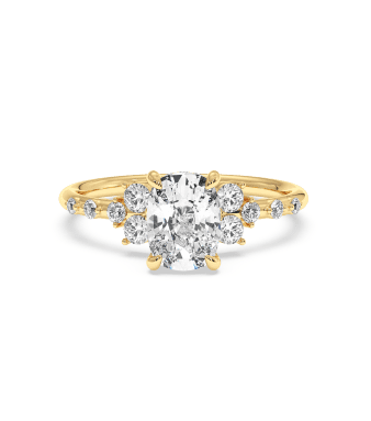 Tulip Hidden Halo Diamond Ring London